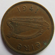 Load image into Gallery viewer, 1941 Ireland Eire One Penny Coin
