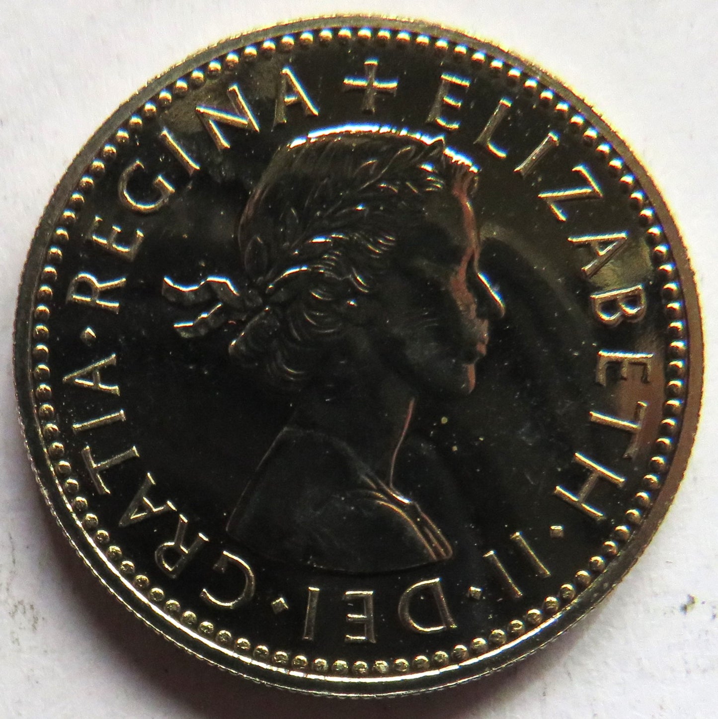 1970 Queen Elizabeth II English Proof Shilling Coin