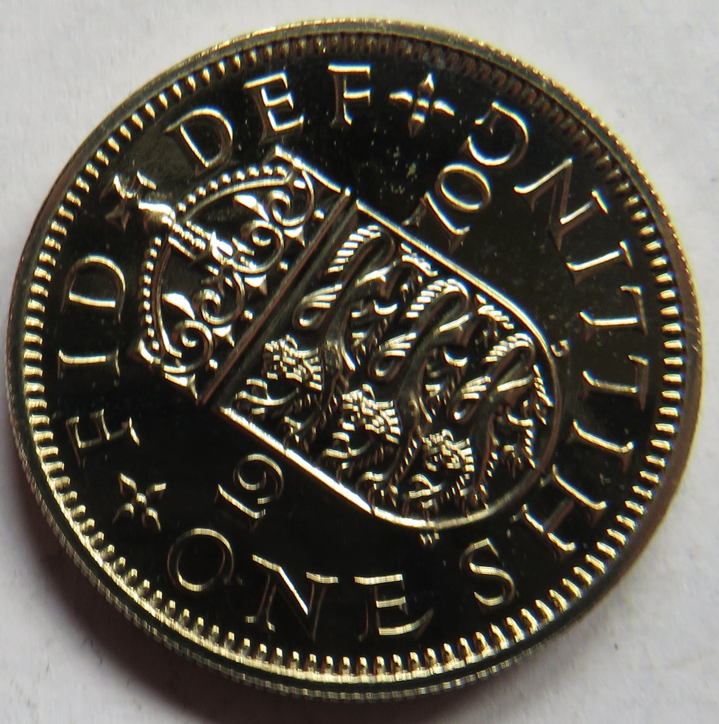 1970 Queen Elizabeth II English Proof Shilling Coin