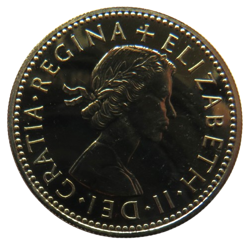 1970 Queen Elizabeth II English Proof Shilling Coin