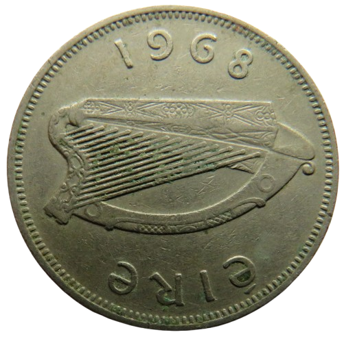 1968 Ireland Eire Florin / 2 Shillings Coin