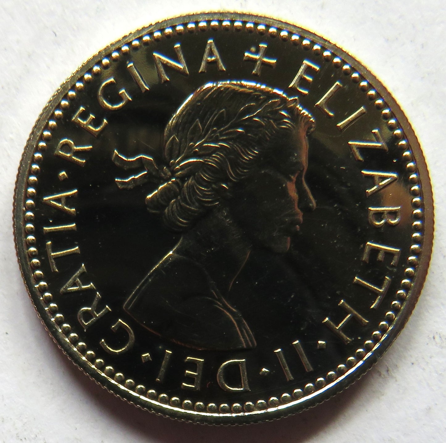 1970 Queen Elizabeth II English Proof Shilling Coin