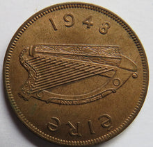 Load image into Gallery viewer, 1948 Ireland Eire One Penny Coin In Higher Grade
