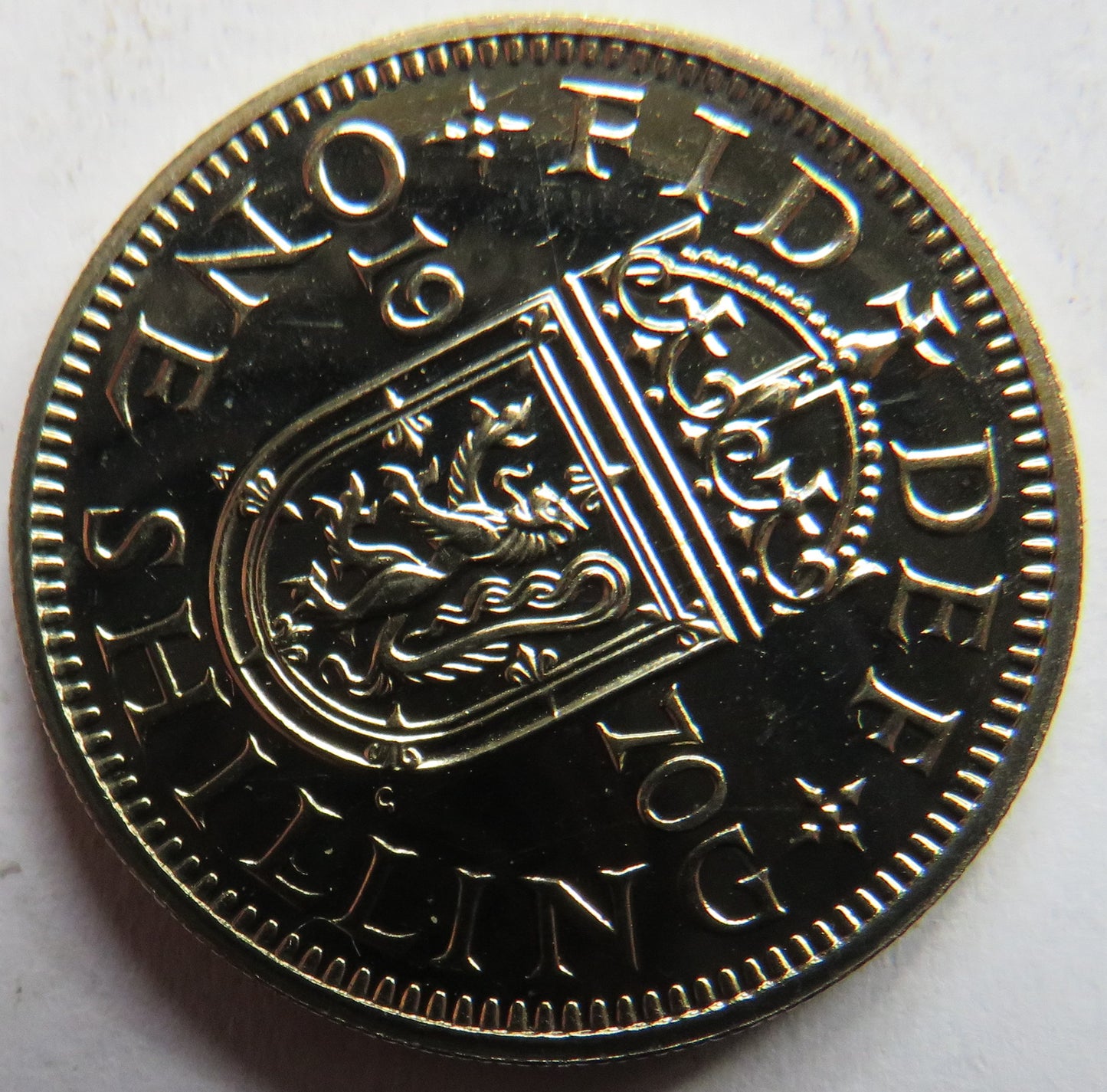 1970 Queen Elizabeth II Scottish Proof Shilling Coin