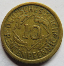 Load image into Gallery viewer, 1924-A Germany - Weimar Republic 10 Reichspfennig Coin
