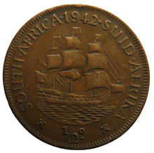 Load image into Gallery viewer, 1942 King George VI South Africa Halfpenny Coin
