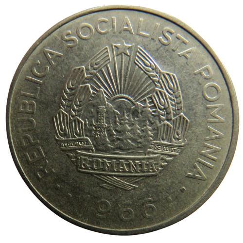 1966 Romania 3 Lei Coin