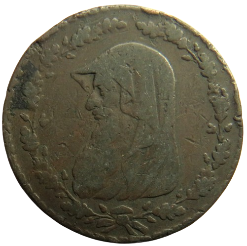 1788 Druids Head One Penny Token London, Liverpool or Anglesey