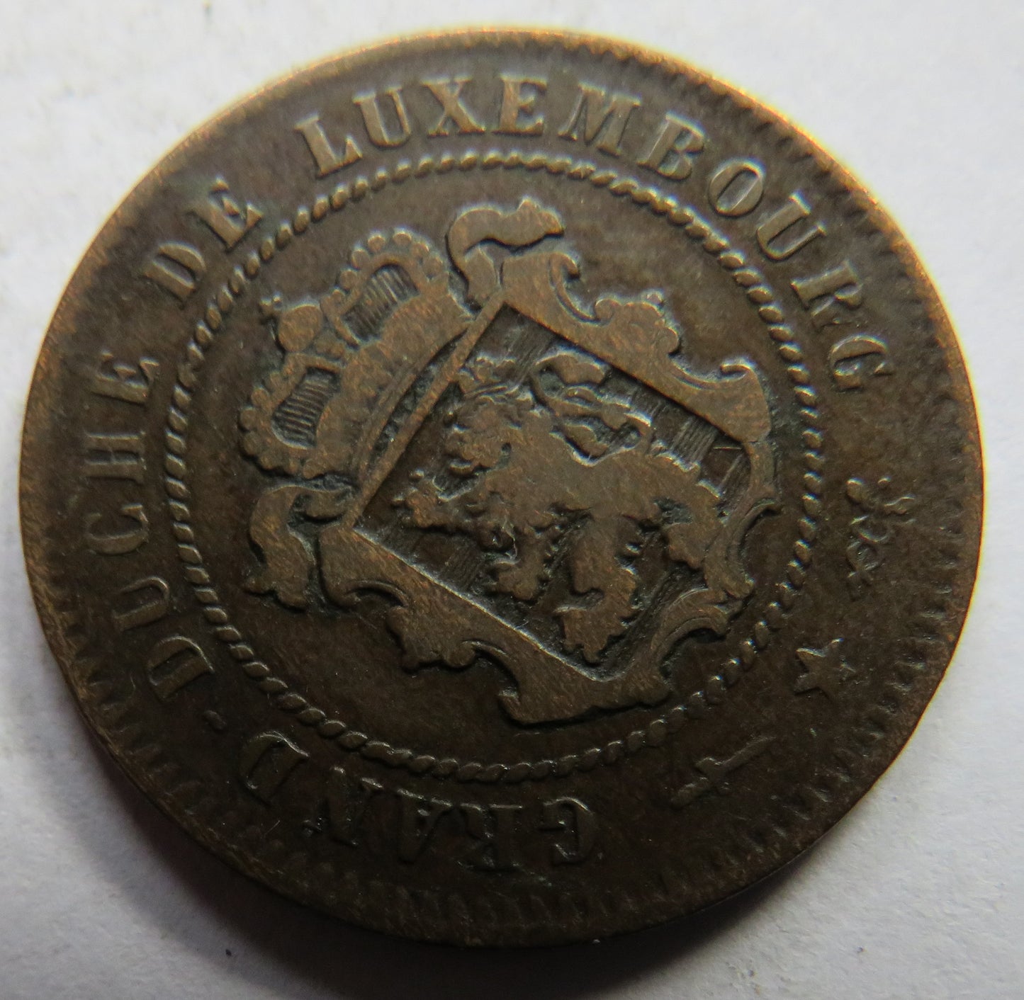 1854 Luxembourg 5 Centimes Coin