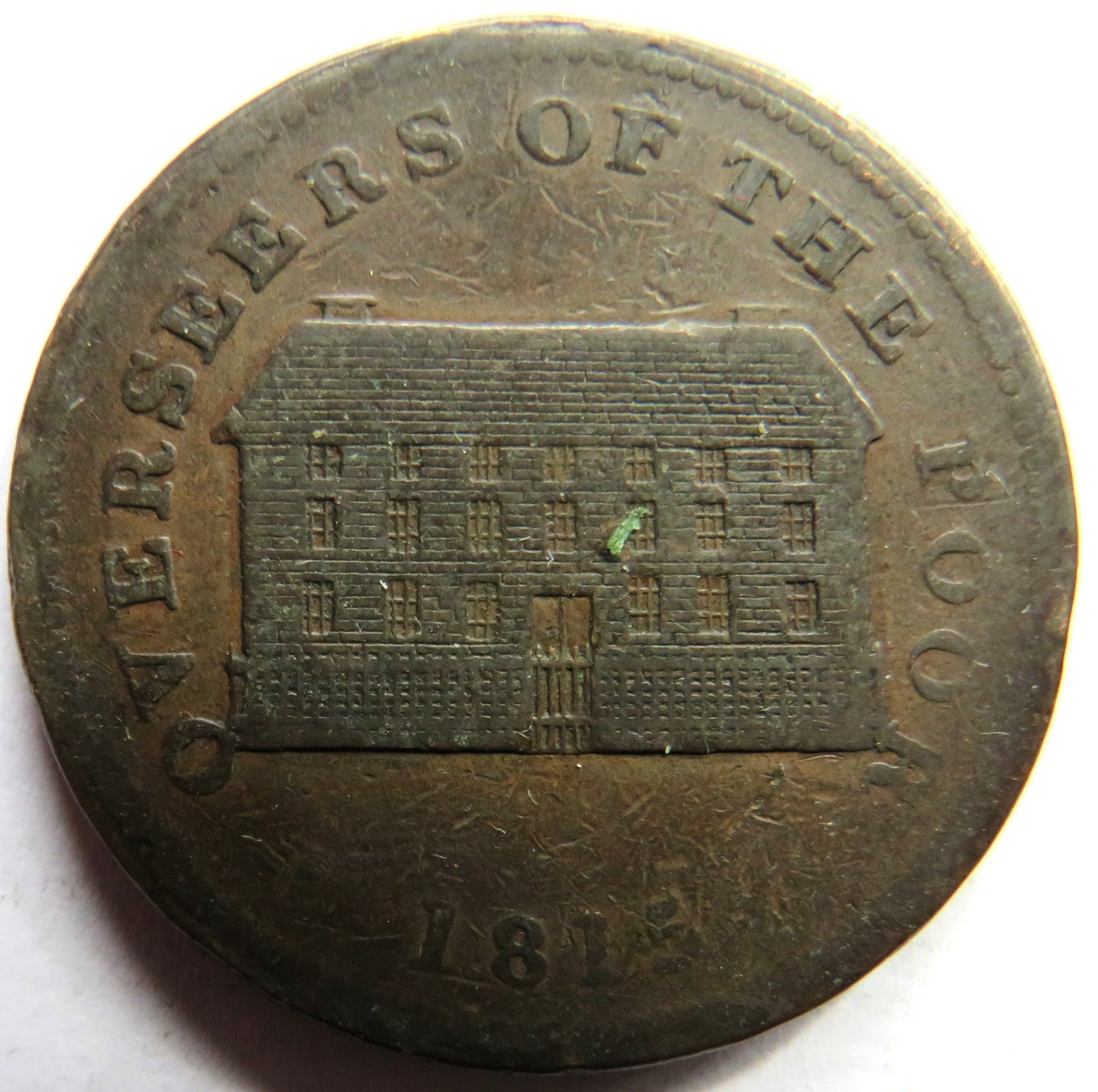 1815 Sheffield Penny Token "Overseers of the Poor"