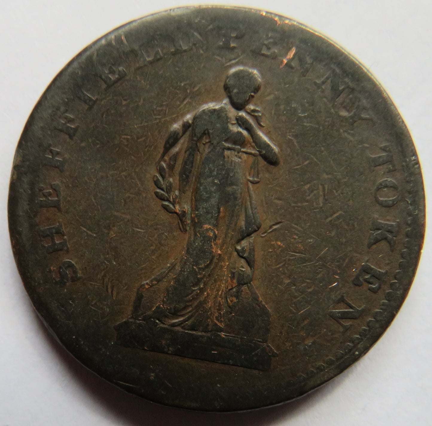 1815 Sheffield Penny Token "Overseers of the Poor"