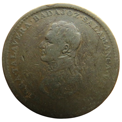 1813 Lower Canada One Penny Token Wellington Peninsular War