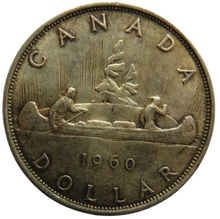 Load image into Gallery viewer, 1960 Queen Elizabeth II Canada Silver $1 One Dollar Coin
