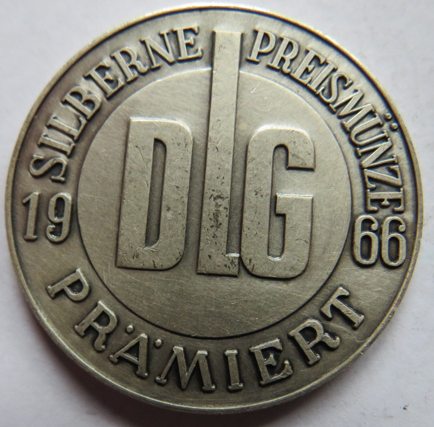 1966 Silberne Preismunze Pramiert German Medal