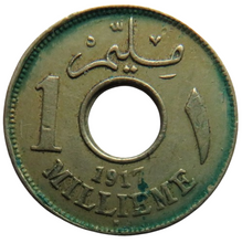 Load image into Gallery viewer, 1917 Egypt One Millieme Coin
