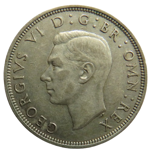 1946 King George VI Silver Halfcrown Coin - Great Britain