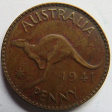 Load image into Gallery viewer, 1941 King George VI Australia One Penny Coin
