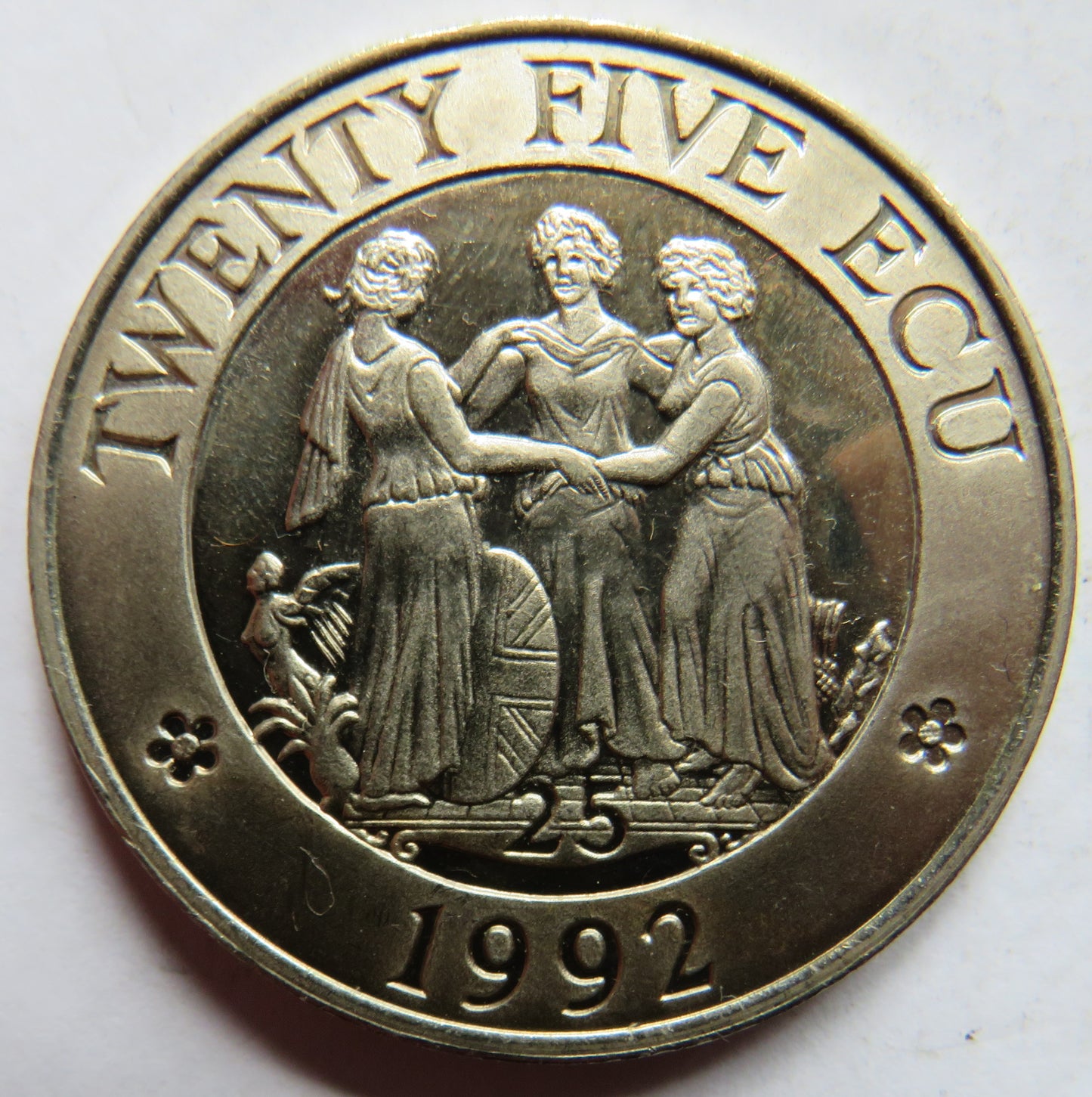 1995 Europe United Kingdom 25 Ecu Fantasy Coin