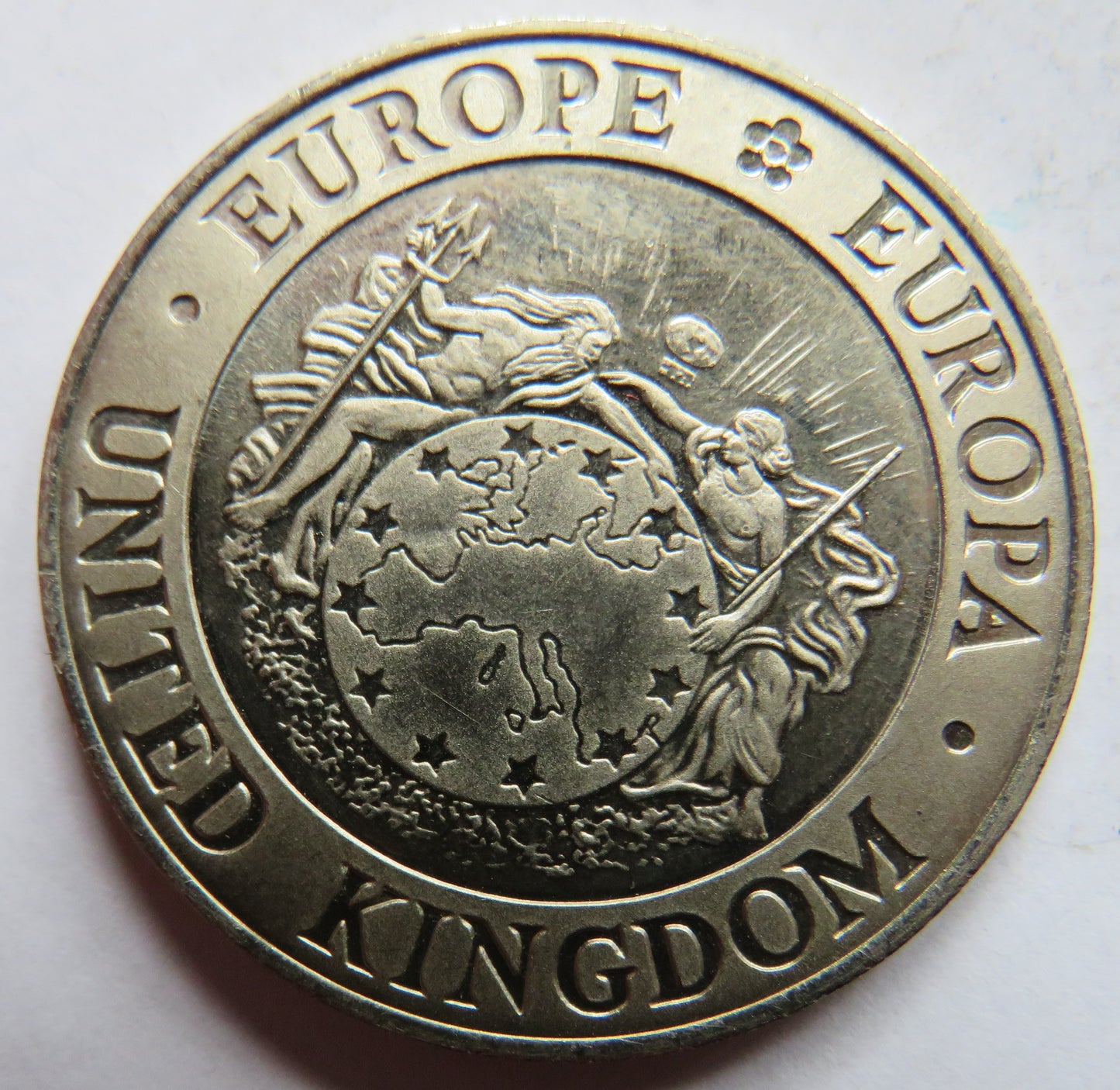1995 Europe United Kingdom 25 Ecu Fantasy Coin