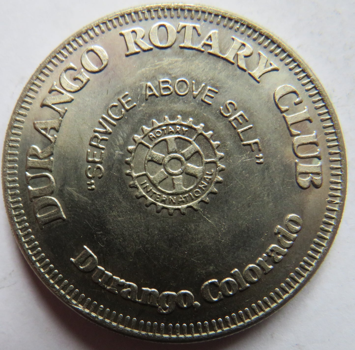 1986 Durango Rotary Club Colorado Commemorative Medal
