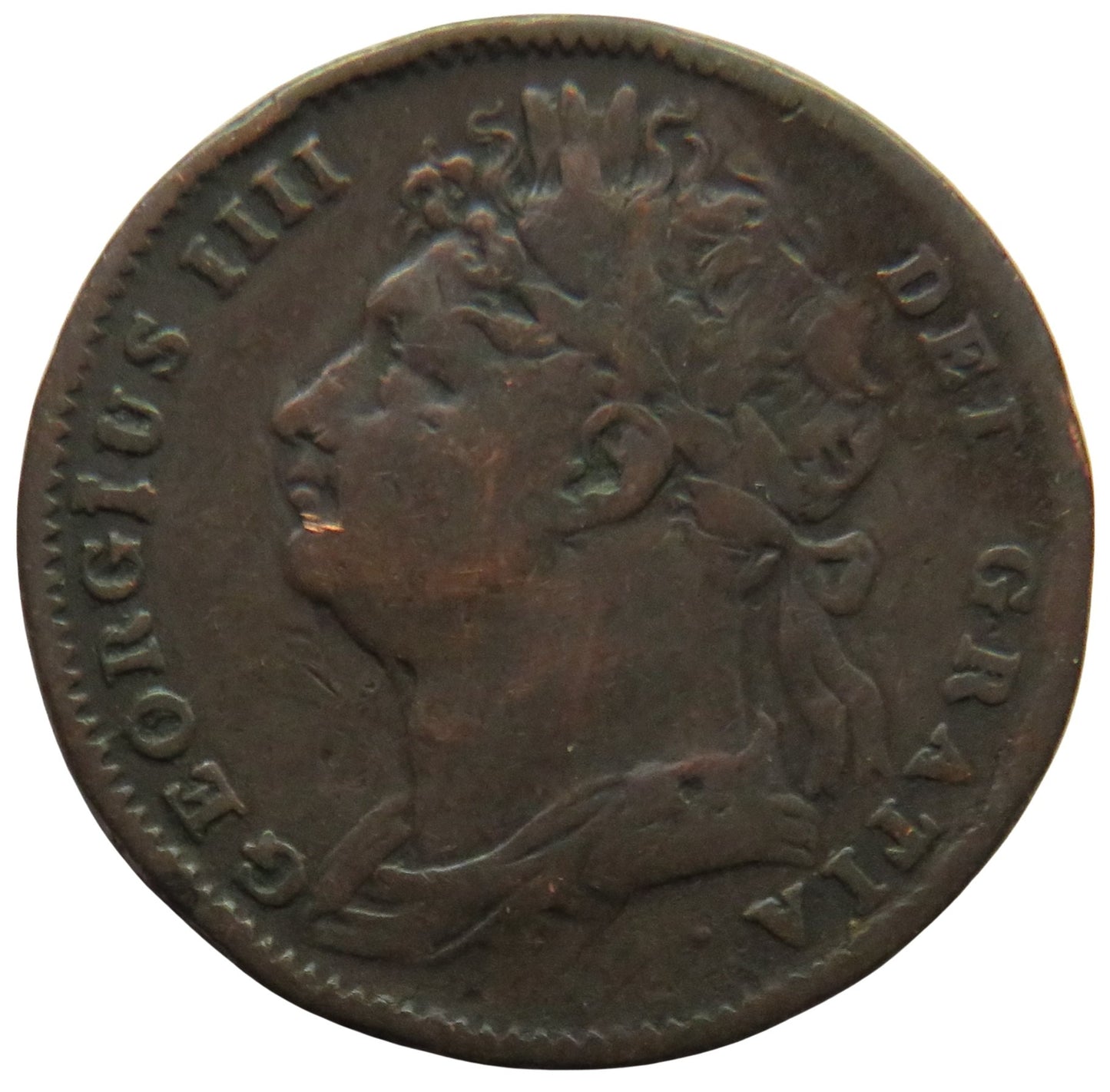 1826 King George IV Farthing Coin - Great Britain