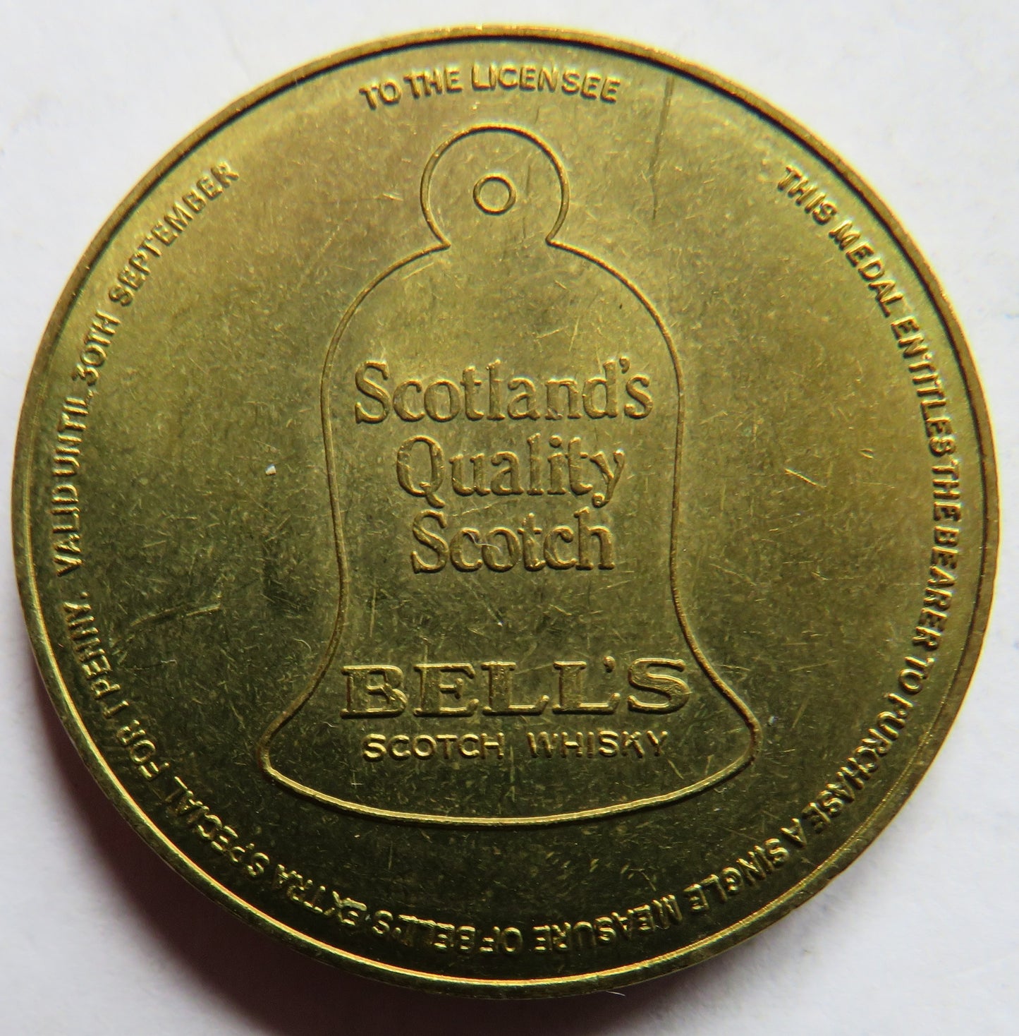 Vintage Bell's Scottish Open Token / Medal