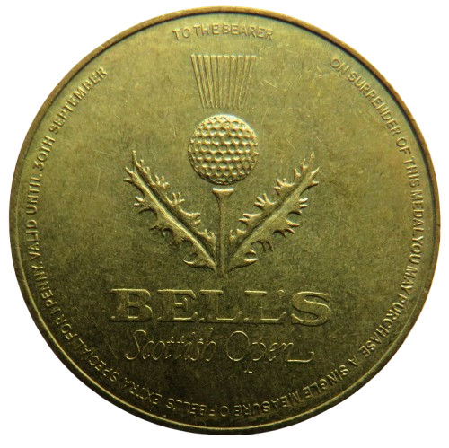 Vintage Bell's Scottish Open Token / Medal