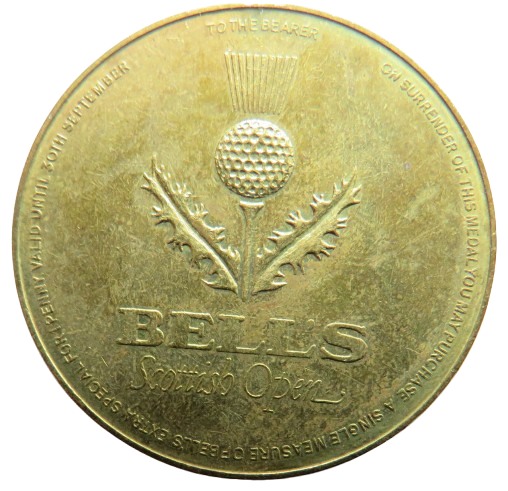 Vintage Bell's Scottish Open Token / Medal