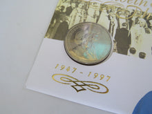 Load image into Gallery viewer, 1947 - 1997 Queen Elizabeth &amp; Philip Golden Wedding £5  Coin &amp; Stamp Cover
