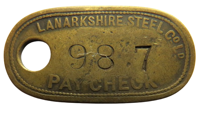 Vintage Lanarkshire Steel Company Paycheck