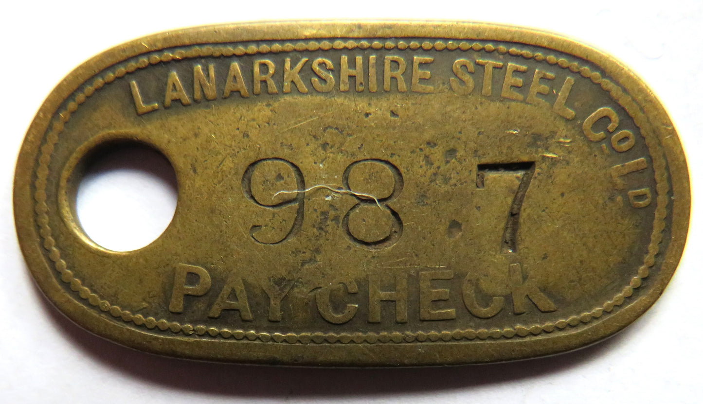 Vintage Lanarkshire Steel Company Paycheck