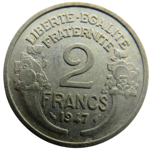 1947 France 2 Francs Coin