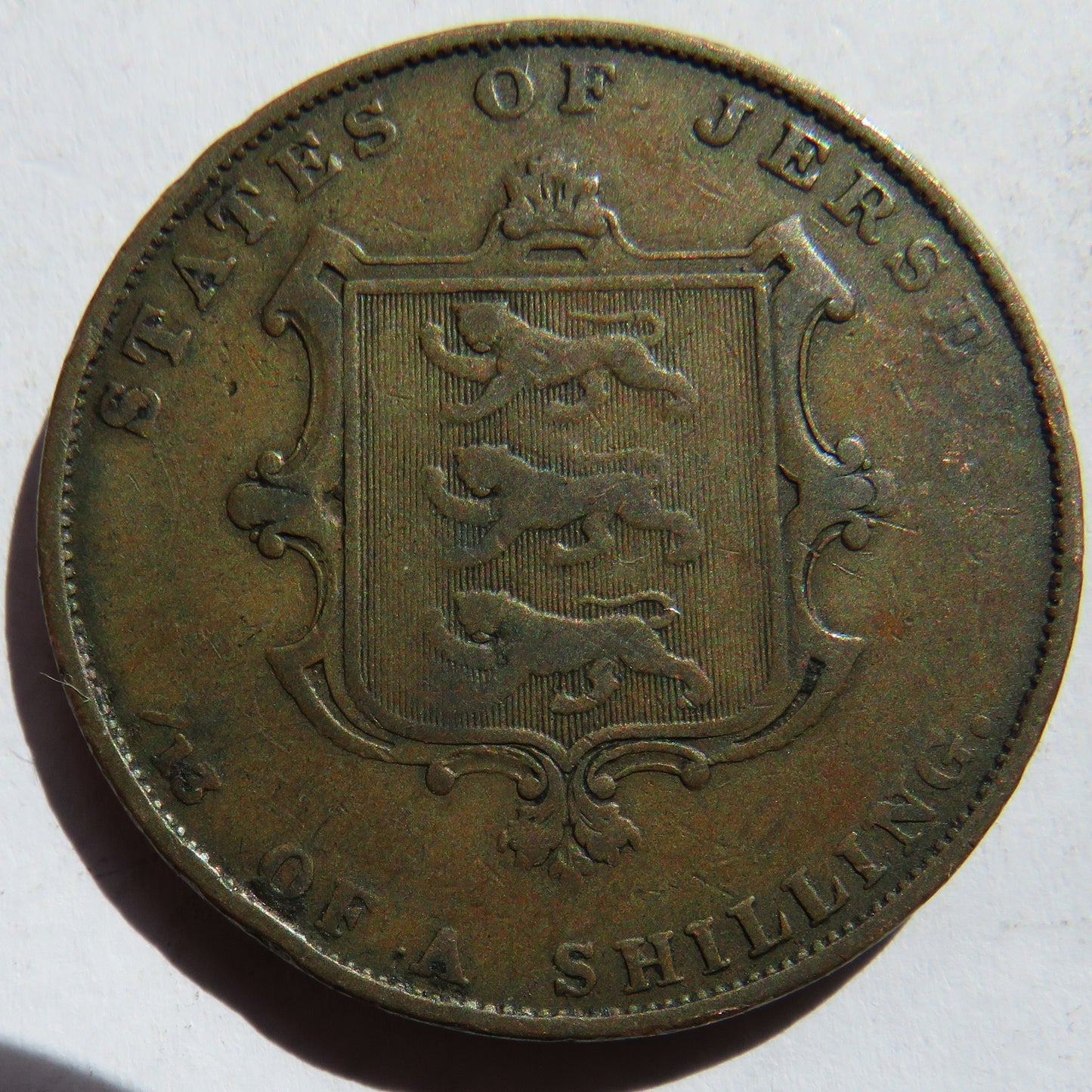 1851 Queen Victoria States of Jersey 1/13th Shilling Coin