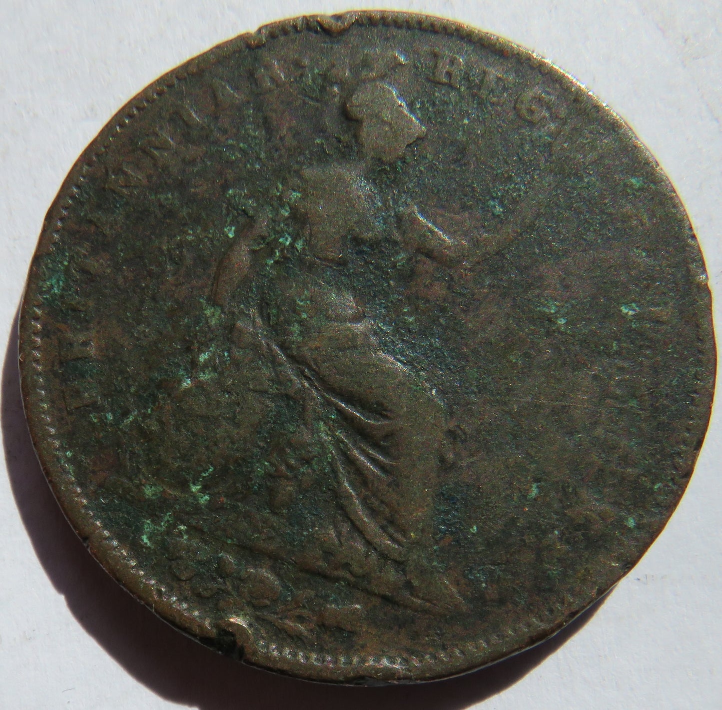 1853 Queen Victorian Young Head One Penny Coin - Great Britain