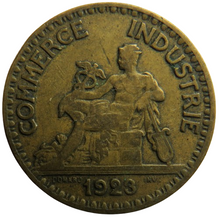 Load image into Gallery viewer, 1923 France 2 Francs Coin
