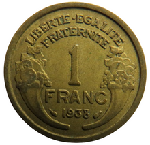 Load image into Gallery viewer, 1938 France One Franc Coin
