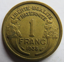 Load image into Gallery viewer, 1938 France One Franc Coin
