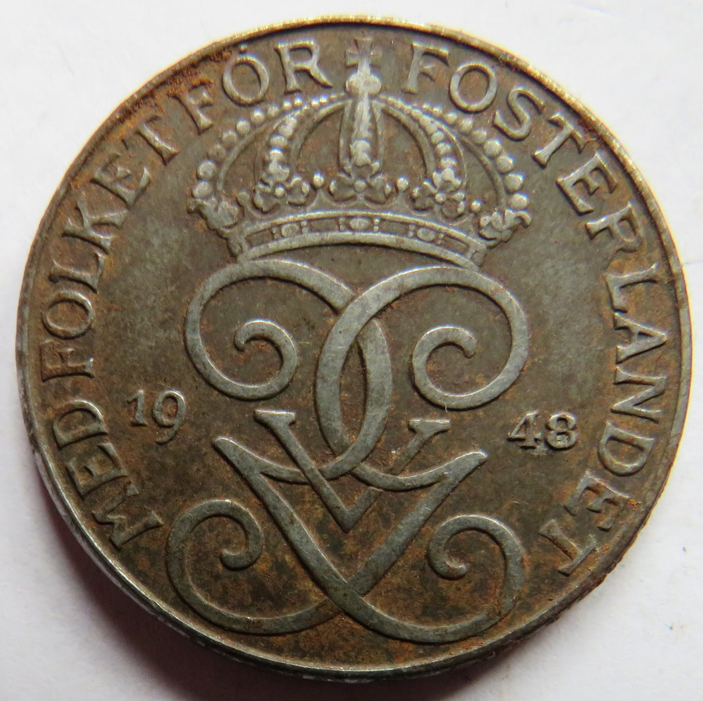 1948 Sweden 5 Öre / Ore Coin