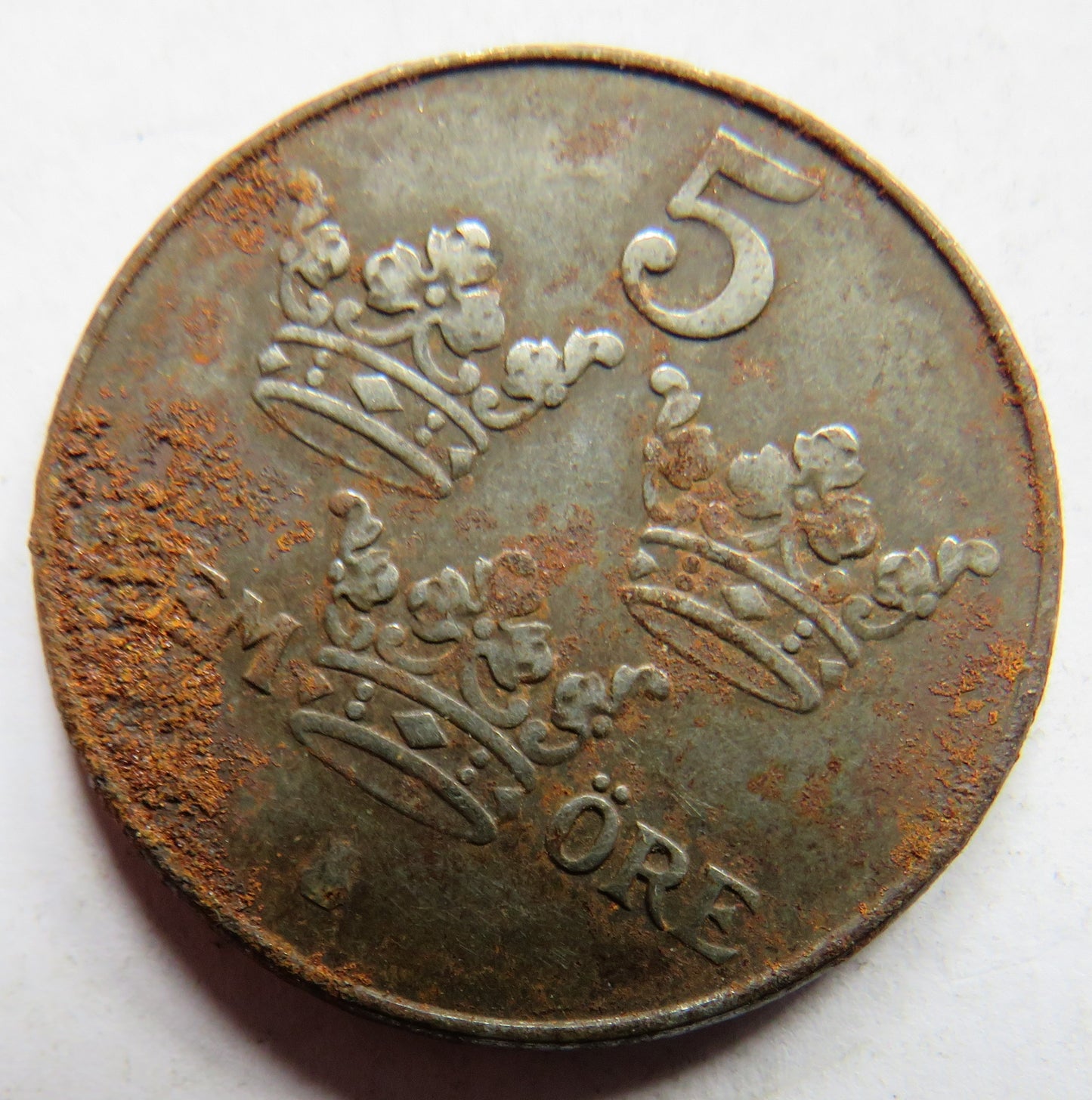 1948 Sweden 5 Öre / Ore Coin