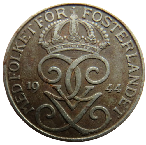 1944 Sweden 5 Öre / Ore Coin