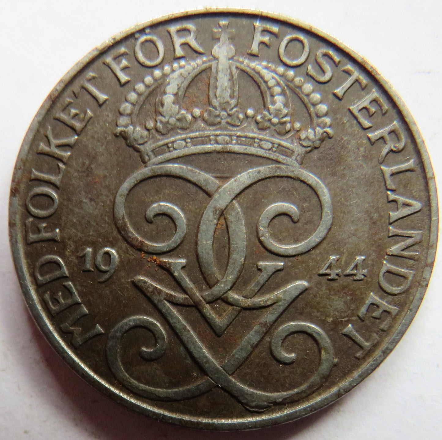 1944 Sweden 5 Öre / Ore Coin