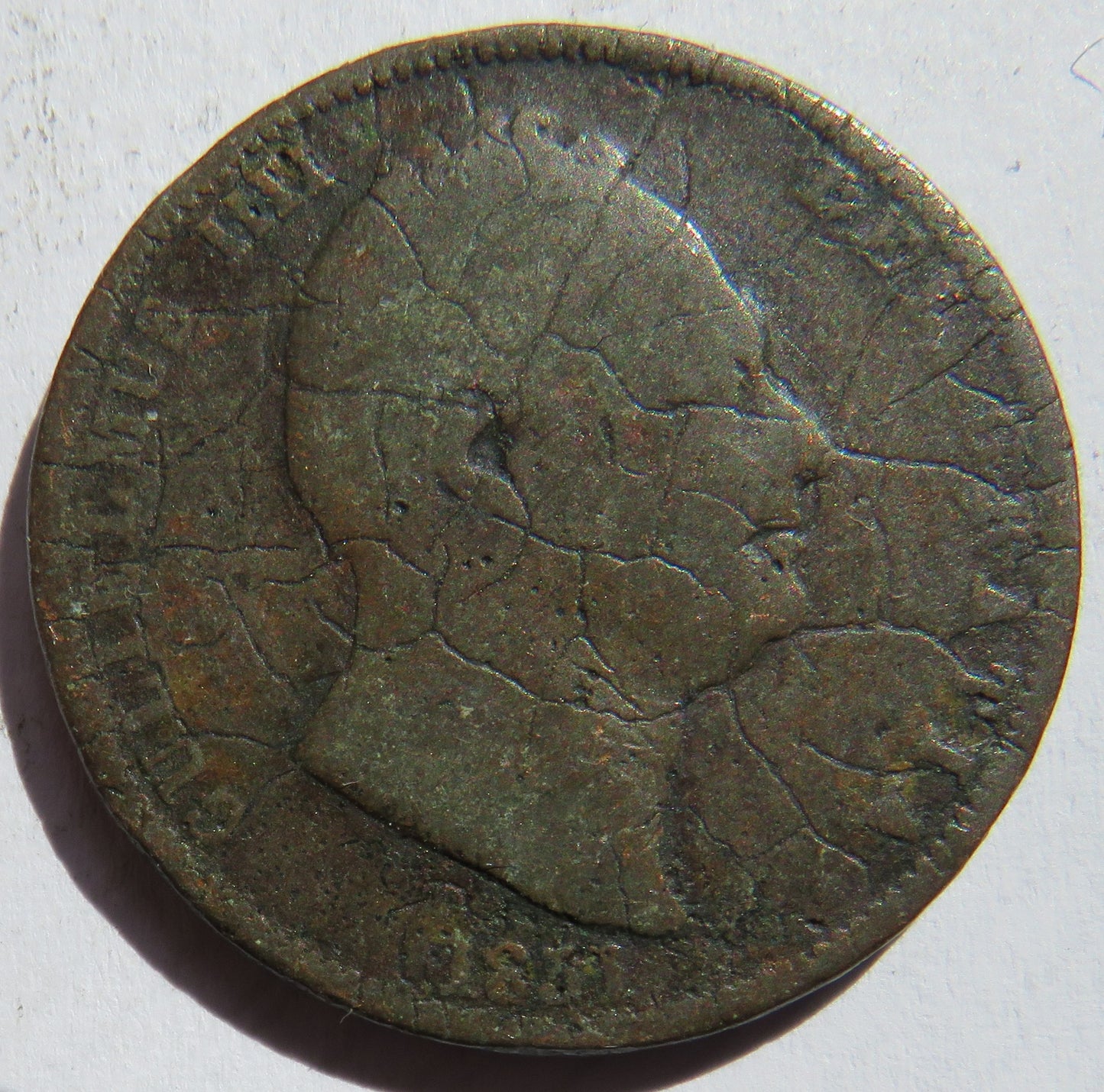 1831 King William IV Halfpenny Coin - Great Britain