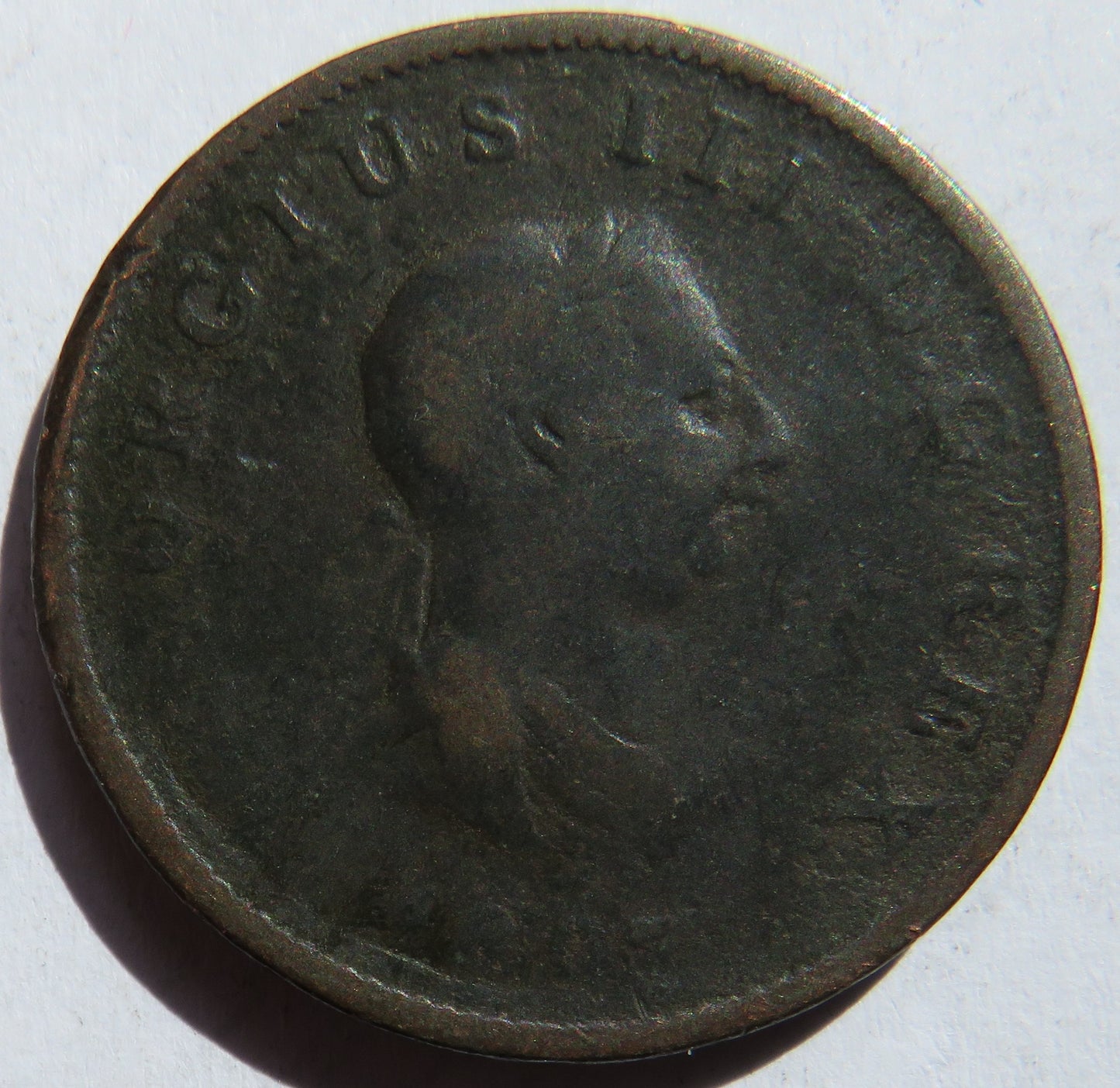 1807 King George III Halfpenny Coin - Great Britain