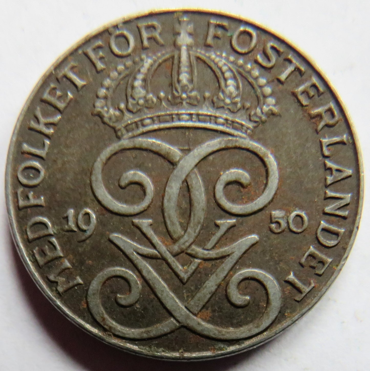1950 Sweden 2 Öre / Ore Coin