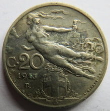 Load image into Gallery viewer, 1913 Italy 20 Centesimi Coin
