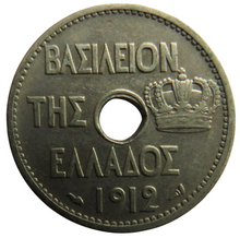 Load image into Gallery viewer, 1912 Greece 10 Lepta Coin
