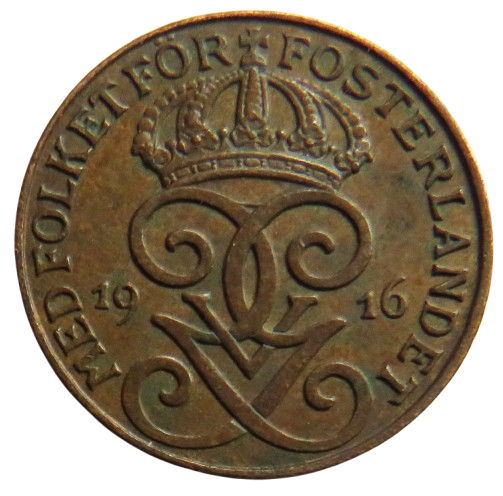 1916 Sweden One Ore Coin