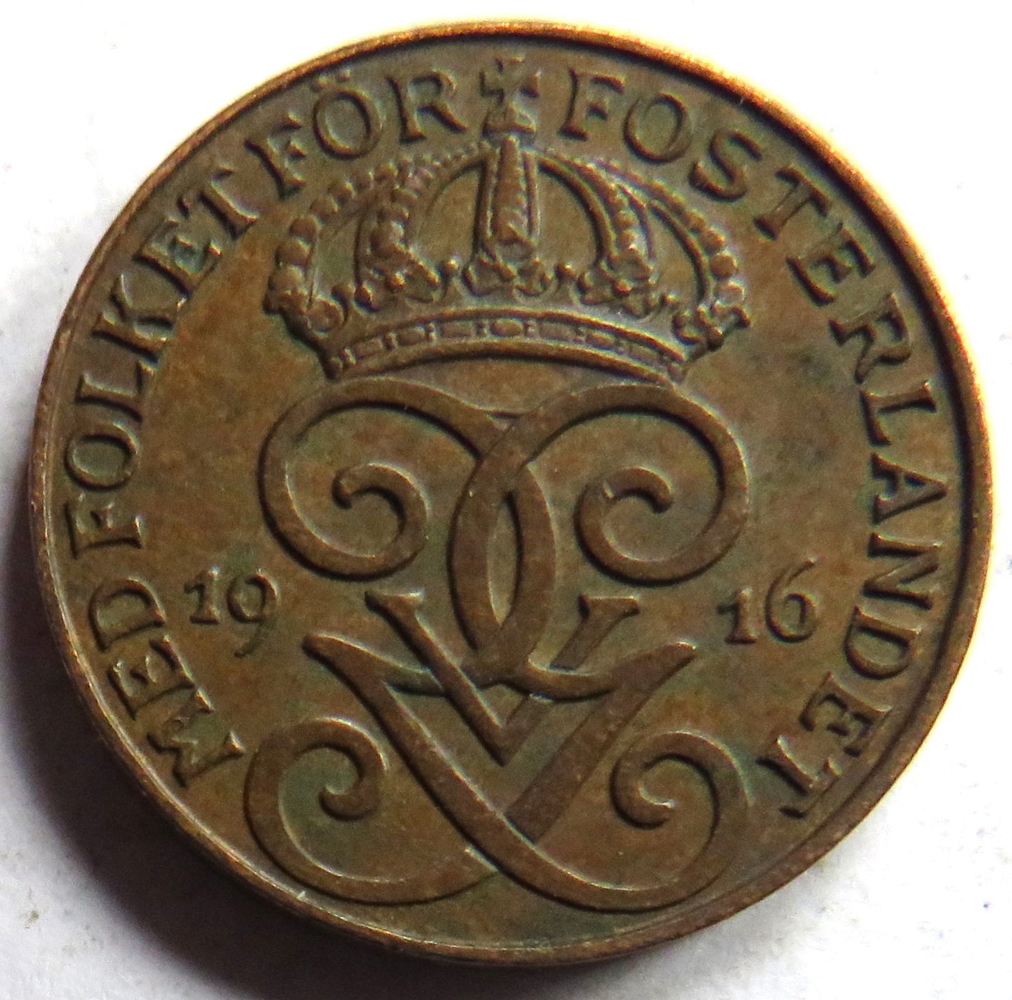 1916 Sweden One Ore Coin