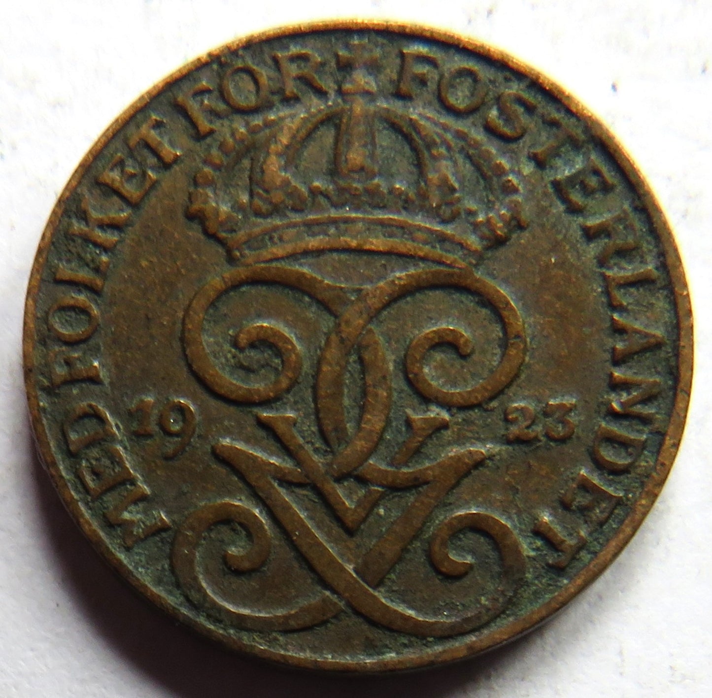 1923 Sweden One Ore Coin