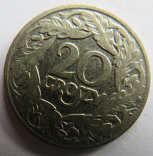 Load image into Gallery viewer, 1923 Poland 20 Groszy Coin
